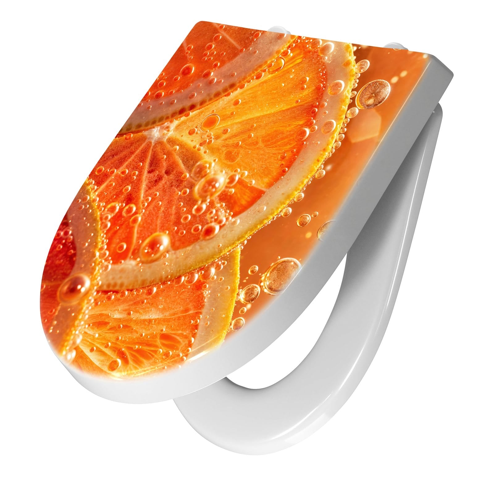 WC-Sitz mit Absenkautomatik Spritzige Orange