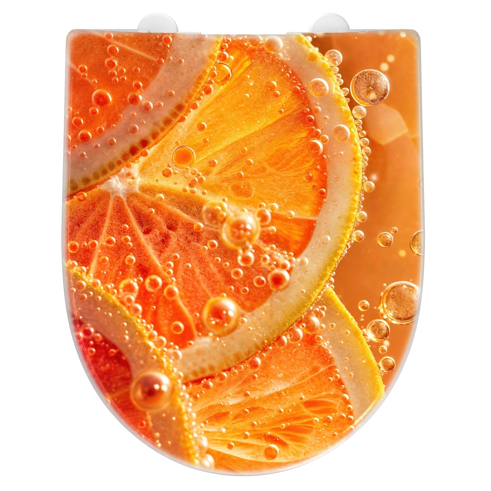 WC-Sitz mit Absenkautomatik Spritzige Orange