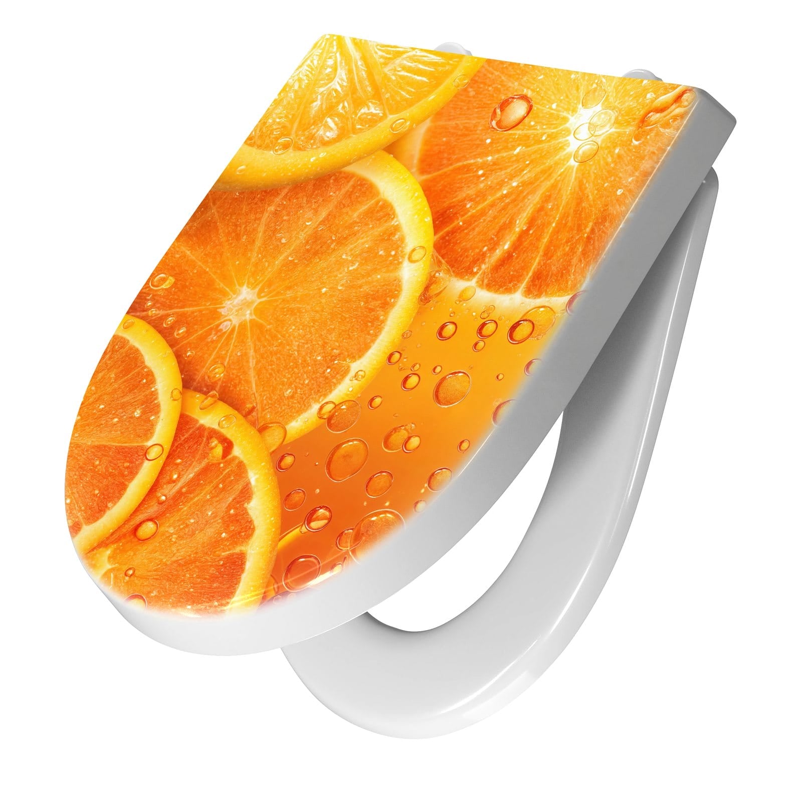 WC-Sitz mit Absenkautomatik Erfrischende Orange