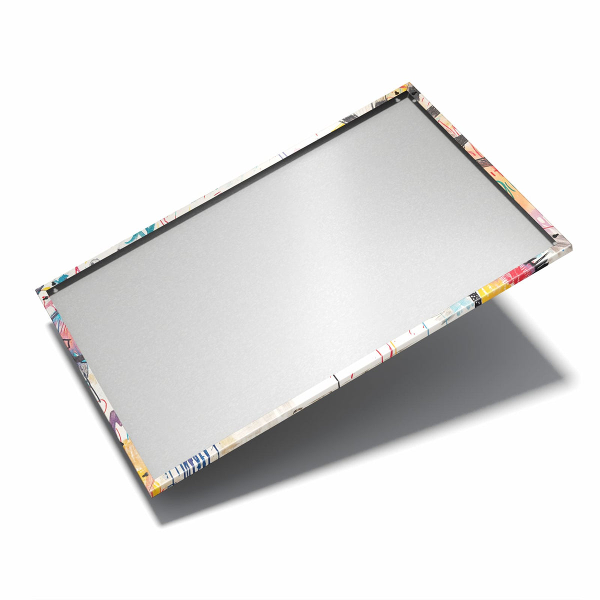 Nur 7 mm – liegt eng an der Wand – Metall Magnettafel - Graffiti-Monster