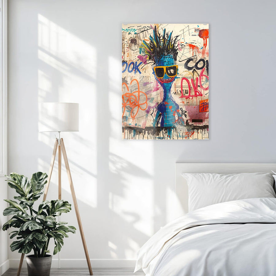 Maße Wandbild - Graffiti-Figuren - Hochformat
