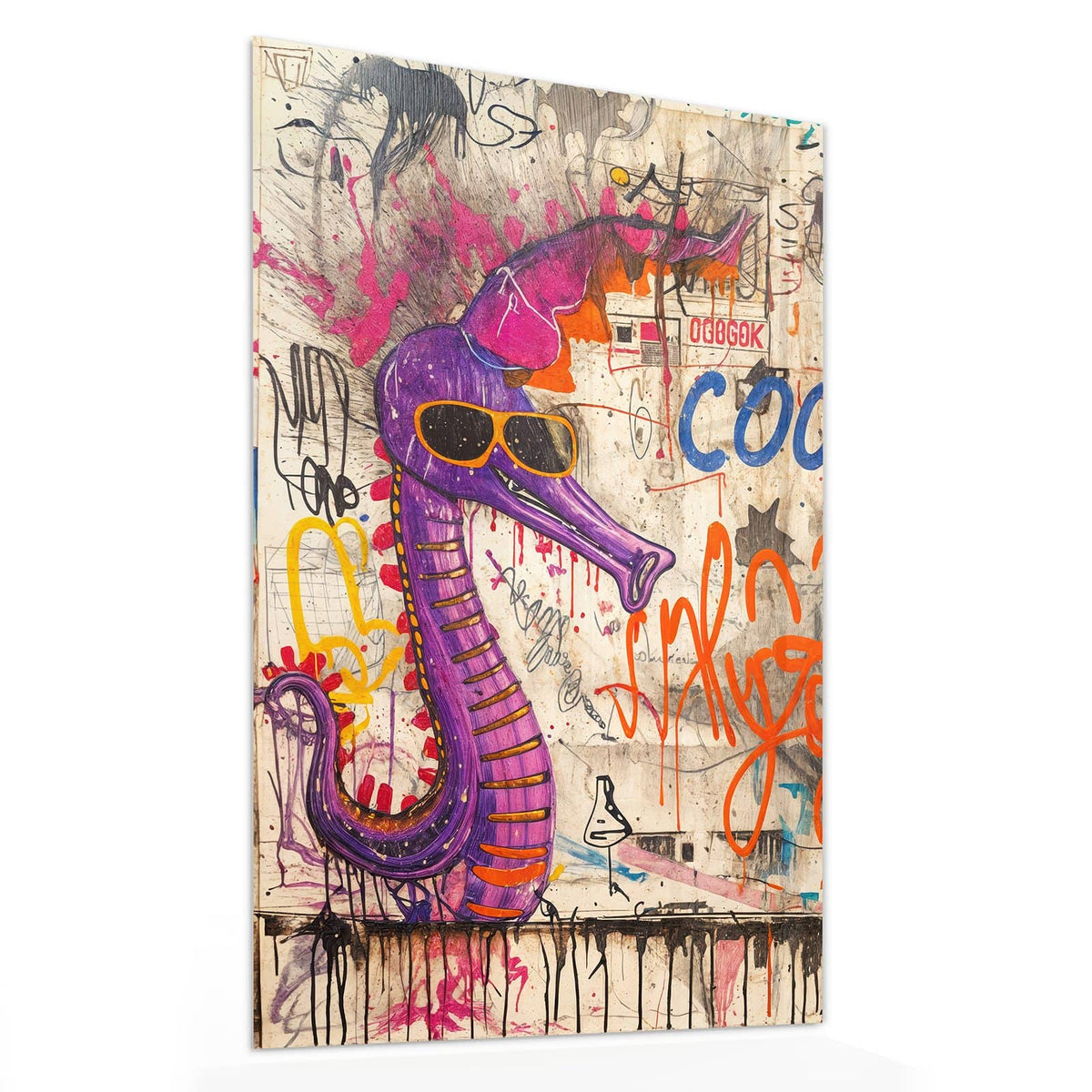 11 Größen – von 30 × 60 bis 60 × 150 cm – Wandbild - Graffiti-Figuren - Hochformat
