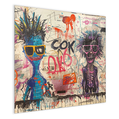 Magnettafel mit dem Motiv Graffiti-Figuren