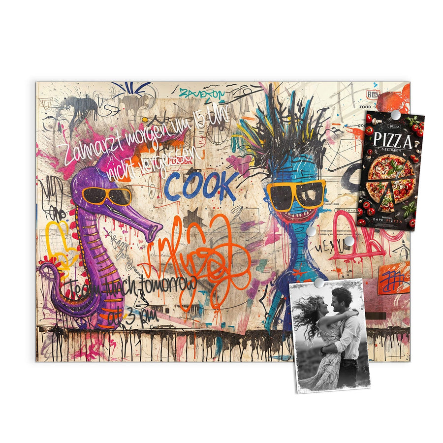 Maße Magnettafel - Graffiti-Figuren