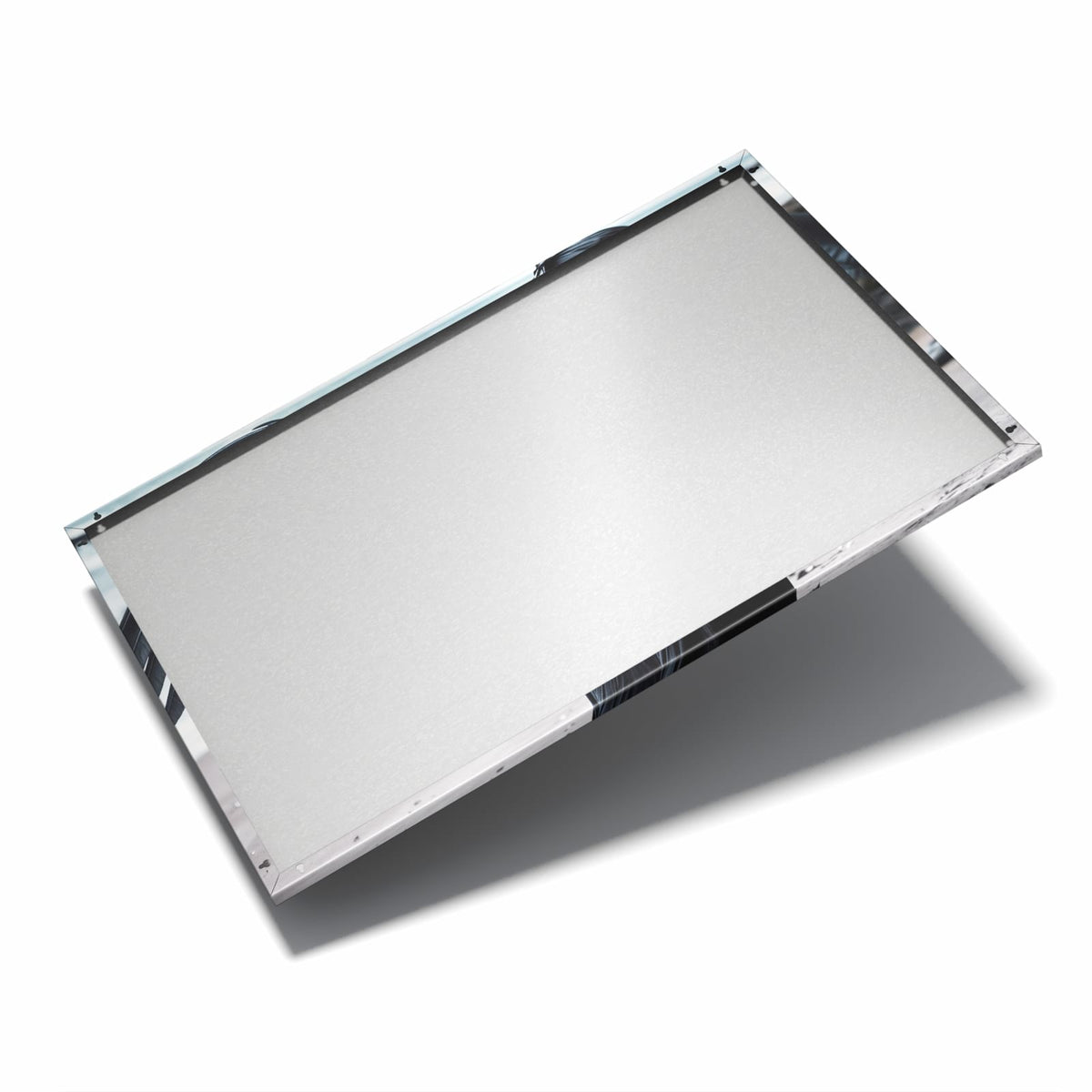 Nur 7 mm – liegt eng an der Wand – Metall Magnettafel - Schwarzer Engel