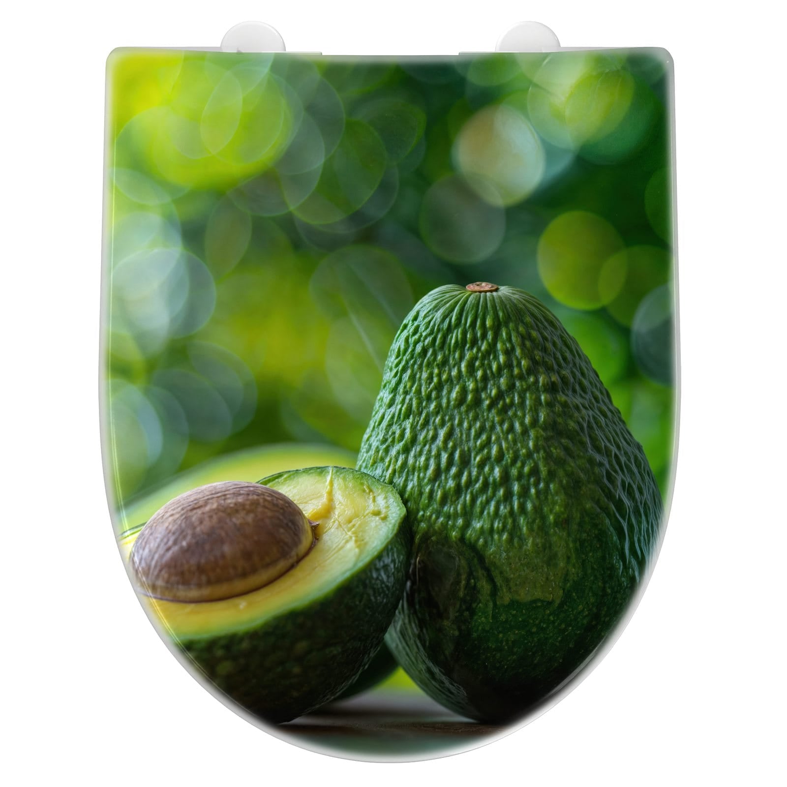 WC-Sitz mit Absenkautomatik Avocado Anschnitt