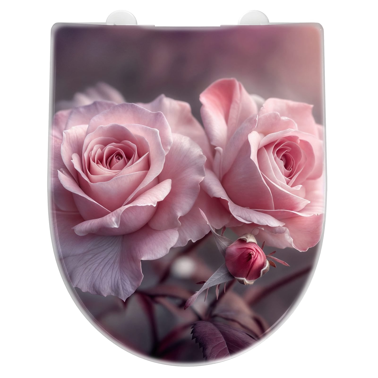 WC-Sitz mit Absenkautomatik Romantische Rosen