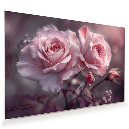 Wandbild mit dem Motiv Romantische Rosen