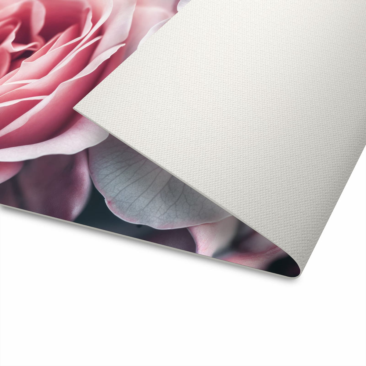 Rutschfester waschbarer Küchenteppich mit Motiv Rosenblüten Duo in der Unterseite