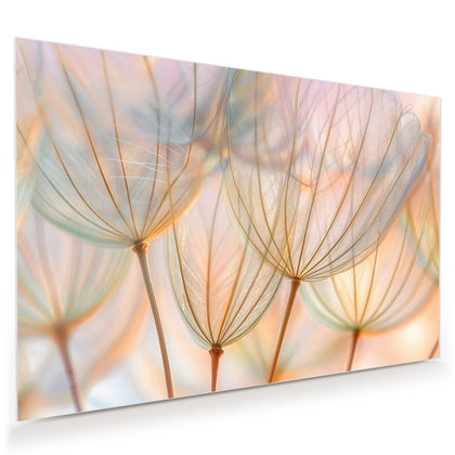 Wandbild mit dem Motiv Pusteblume in Pastell