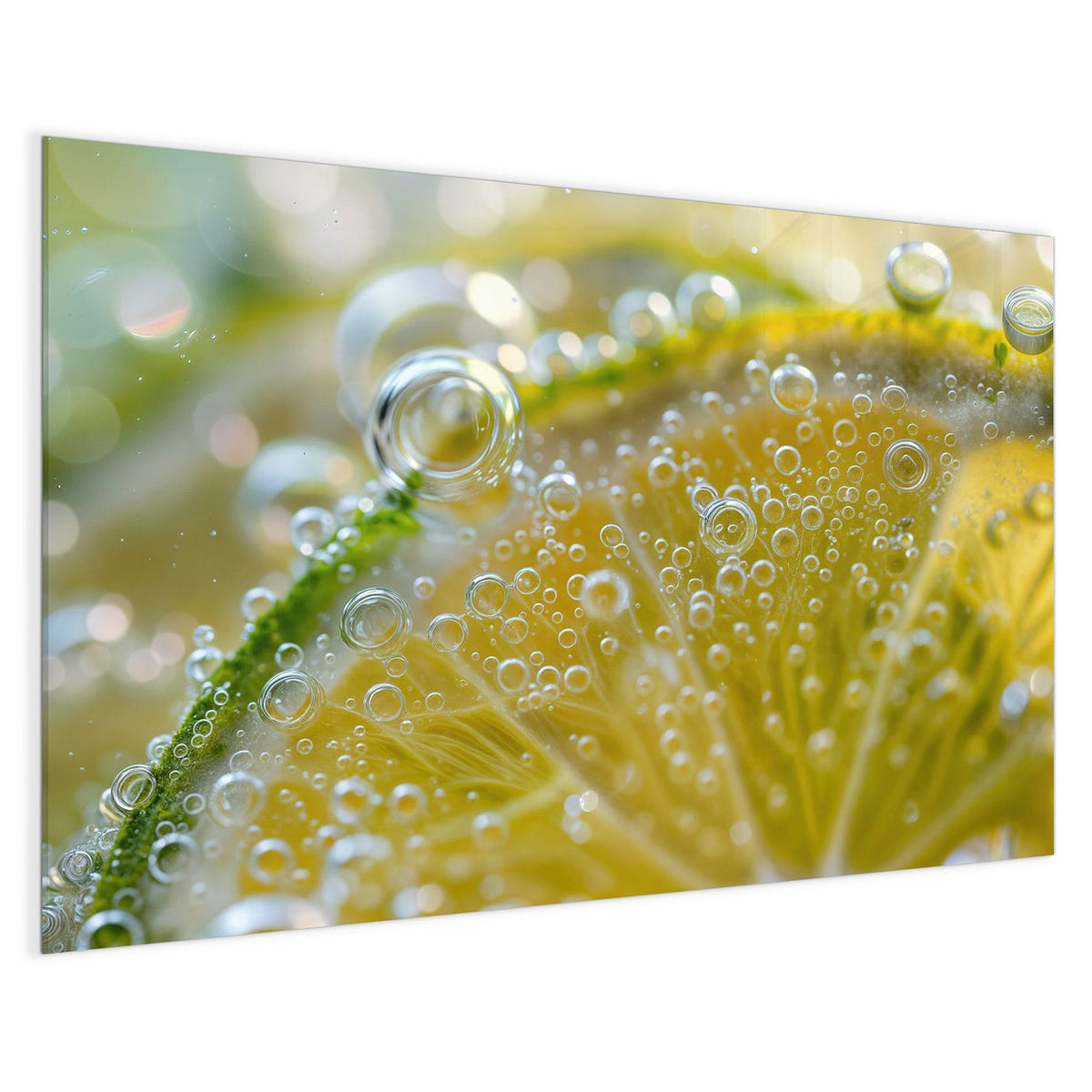 4 mm Glas statt lackiertem Blech – Magnettafel - Zitrone im Sprudel