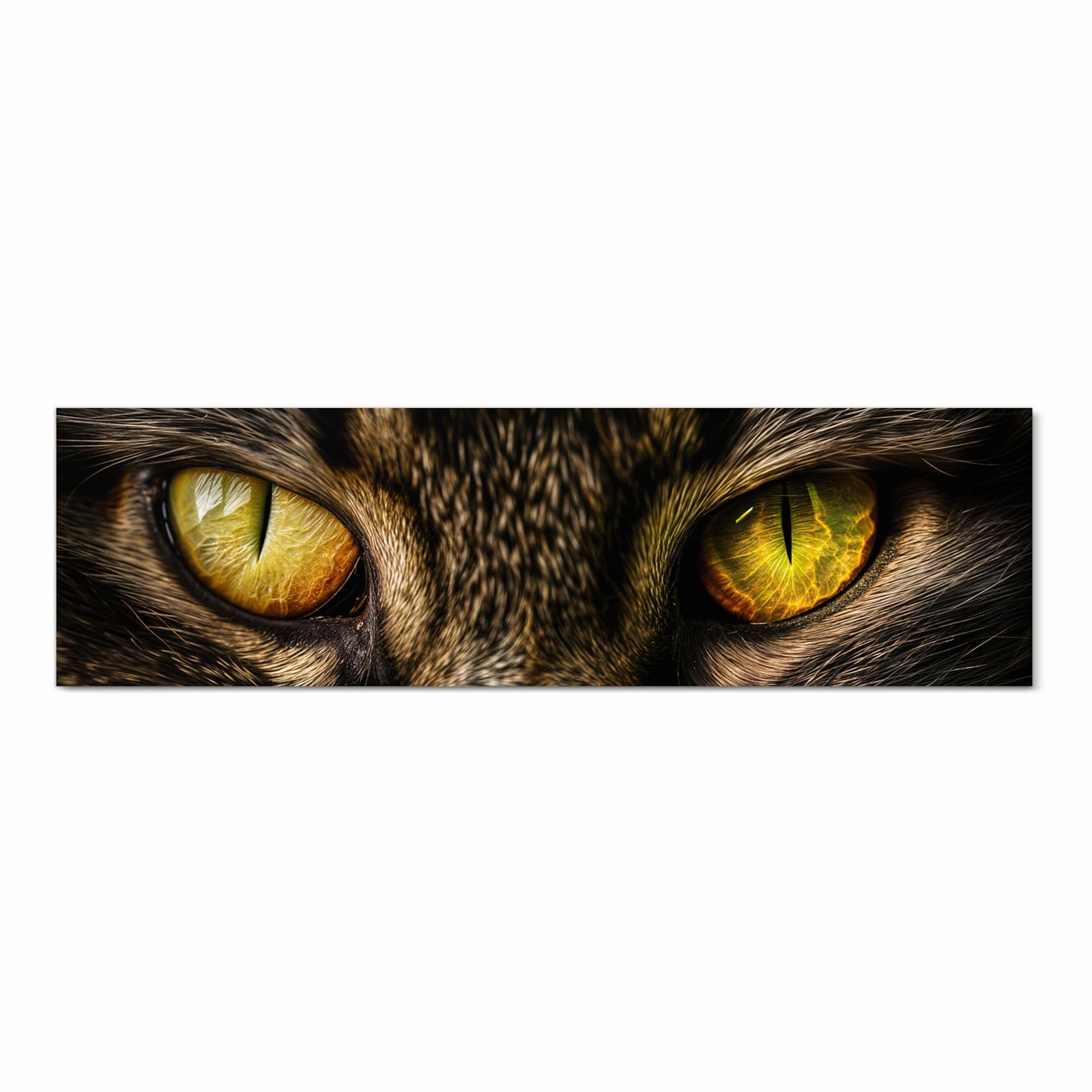 UV-beständiger Küchenteppich mit Motiv Katzenaugencloseup in Frontansicht