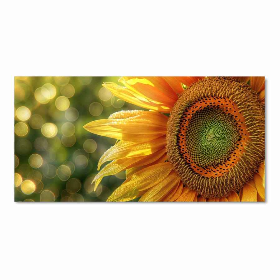 Maße Küchenläufer - Sonnenblume mit Tau