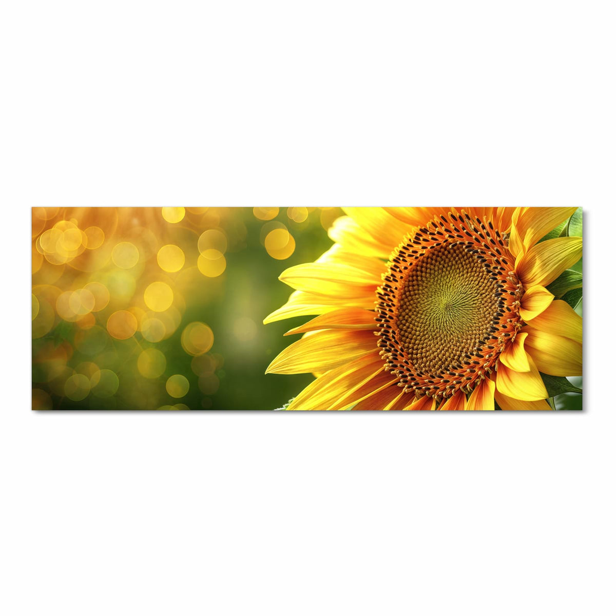 UV-beständiger Teppich für die Küche mit Motiv Sonnenblume Blüte in Frontansicht