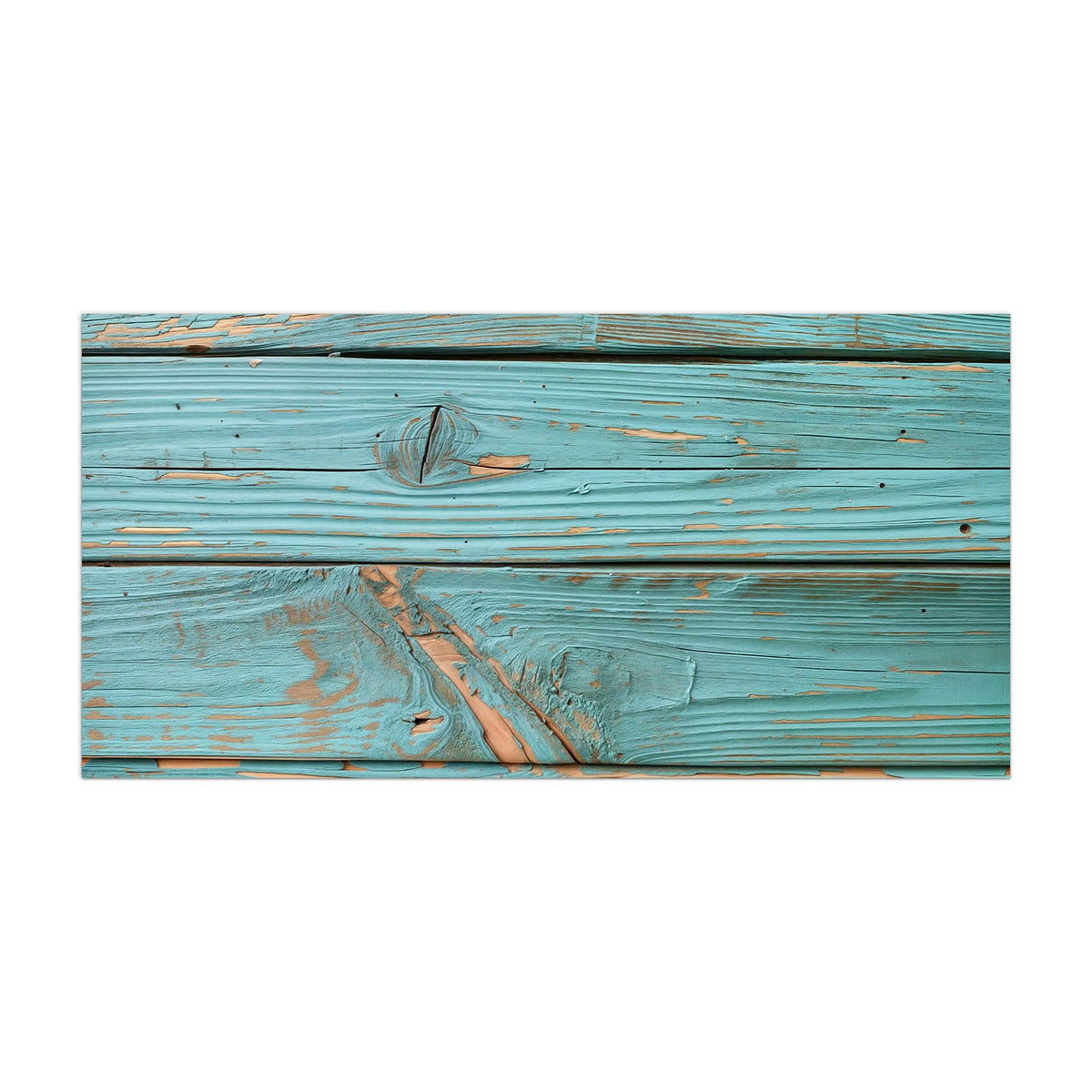 Küchenrückwand aus Glas Türkislack auf Holz im Hochformat, Motiv bildfüllend von vorn