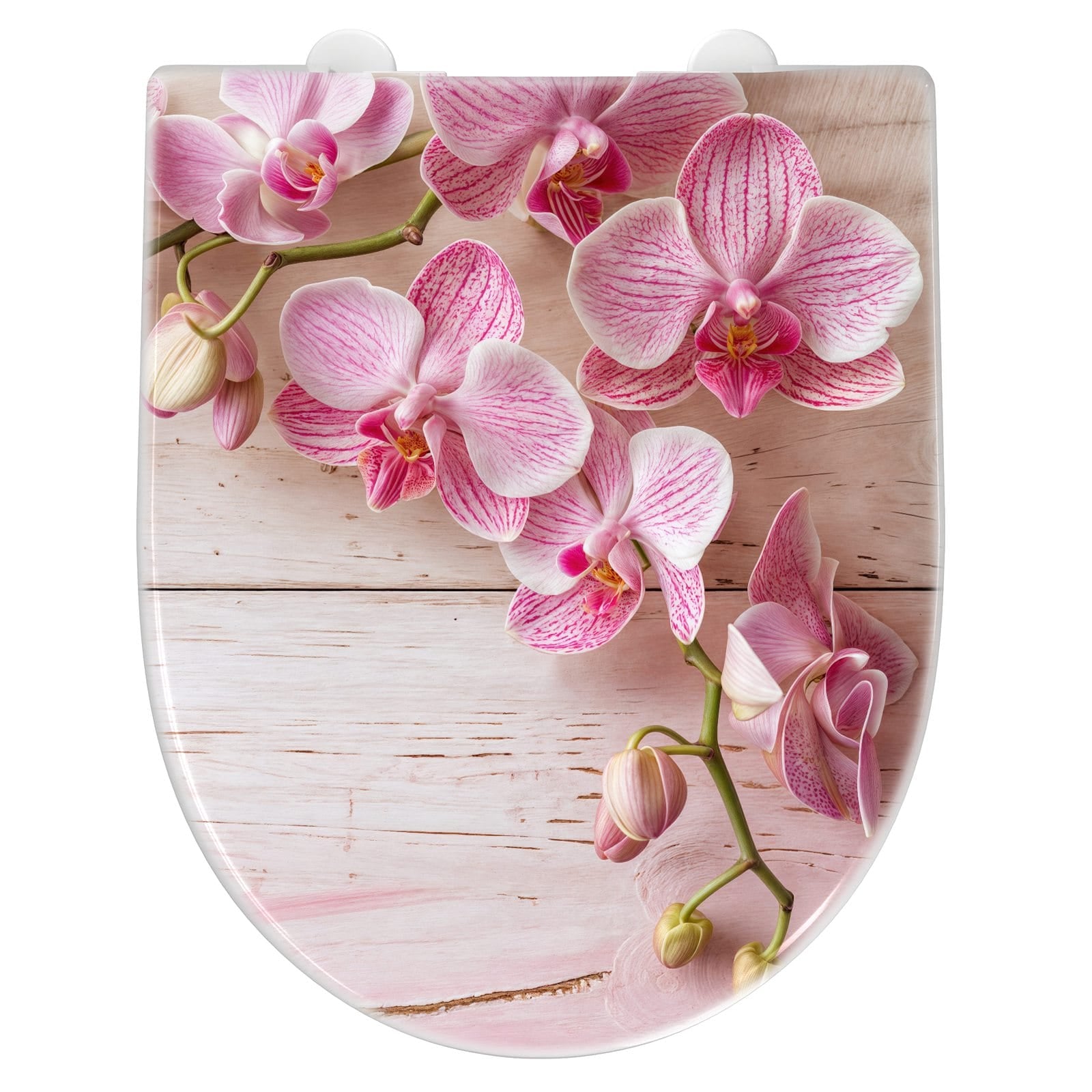 WC-Sitz mit Absenkautomatik Orchideen_tabletop