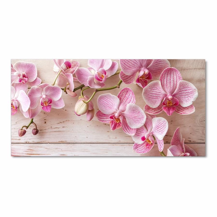 Maße Küchenläufer - Orchideen auf Rosa