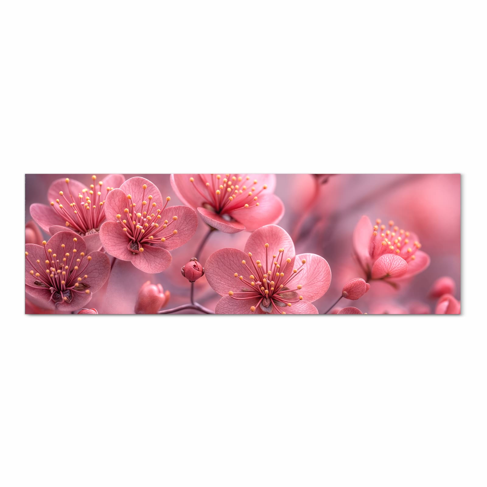 Schmutzabweisender Küchenvorleger mit Motiv Kirschbaumblüten in Frontansicht