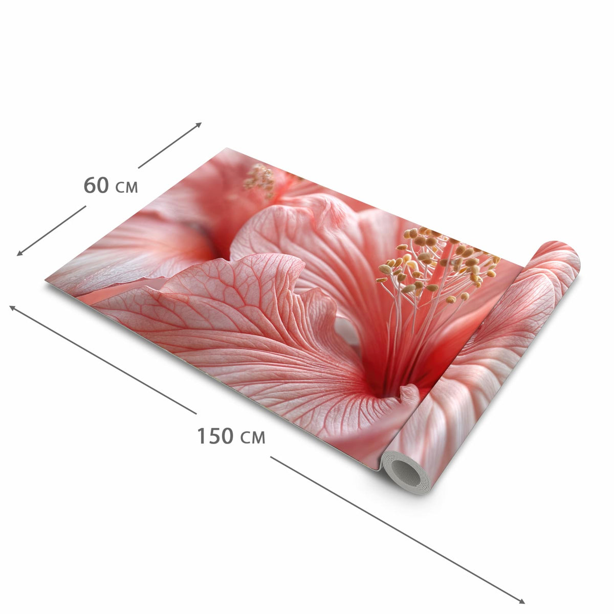 Rutschfester Küchenteppich mit Motiv Blumenzauber in der Größe 60x150 cm für Trittkomfort