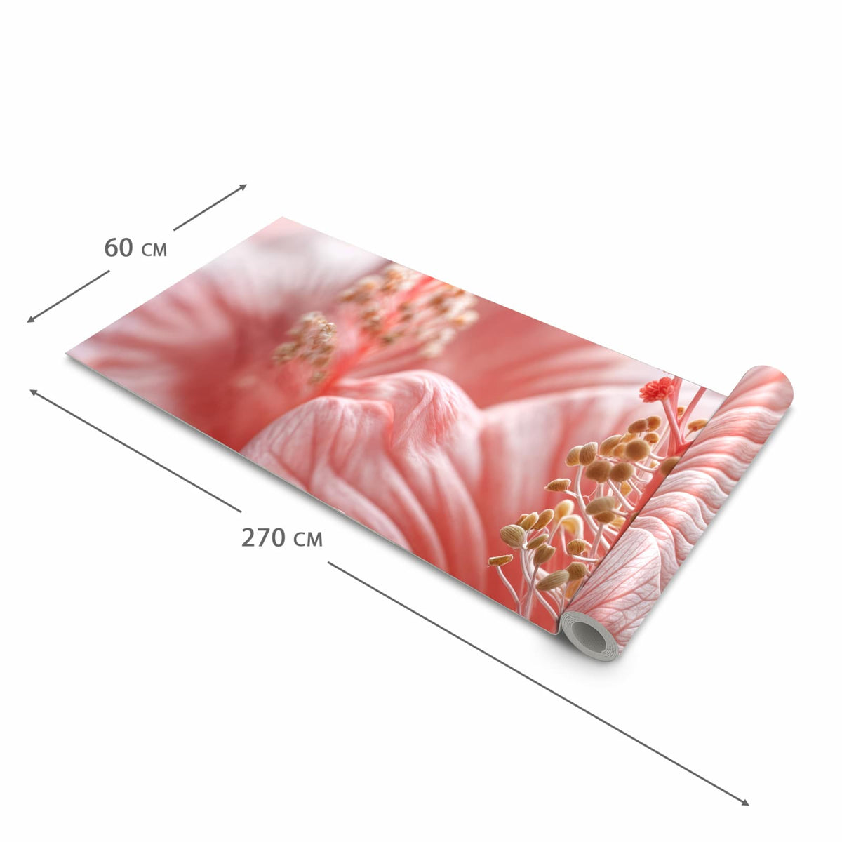 Schmutzabweisender waschbarer Küchenteppich mit Motiv Blumenzauber in der Grösse 60x150 cm