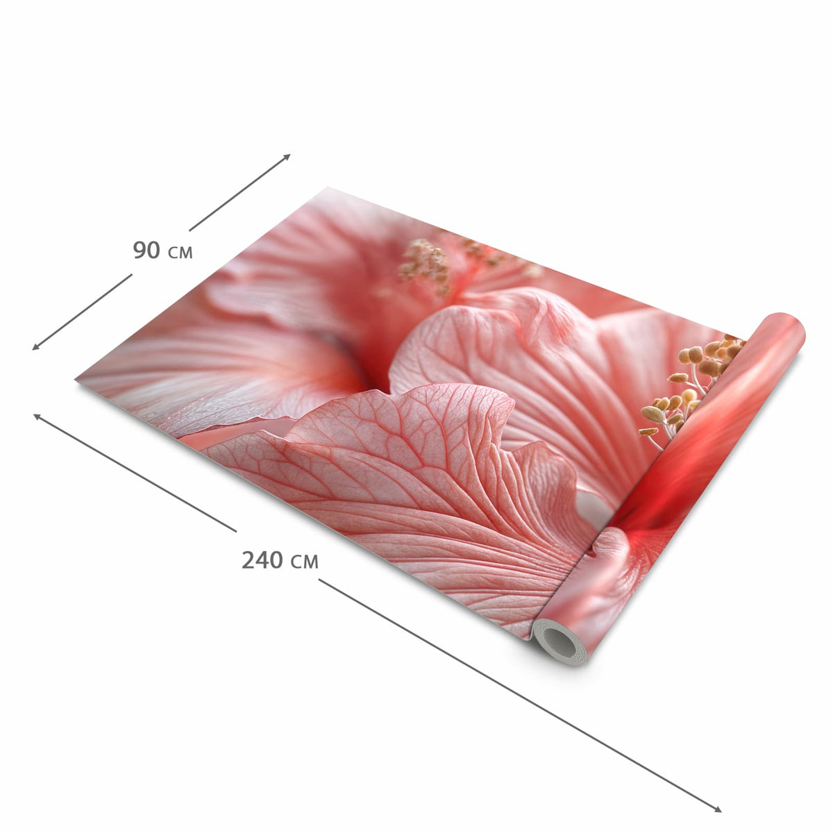 Rutschfester Küchenläufer mit Motiv Blumenzauber in der Grösse 60x180 cm für angenehme Haptik