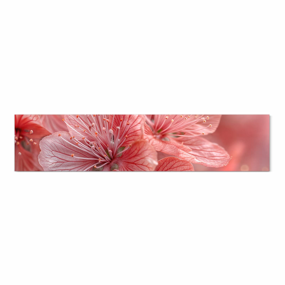 Schmutzabweisender rutschfester Küchenteppich mit Motiv Stille Blumenpracht in Frontansicht