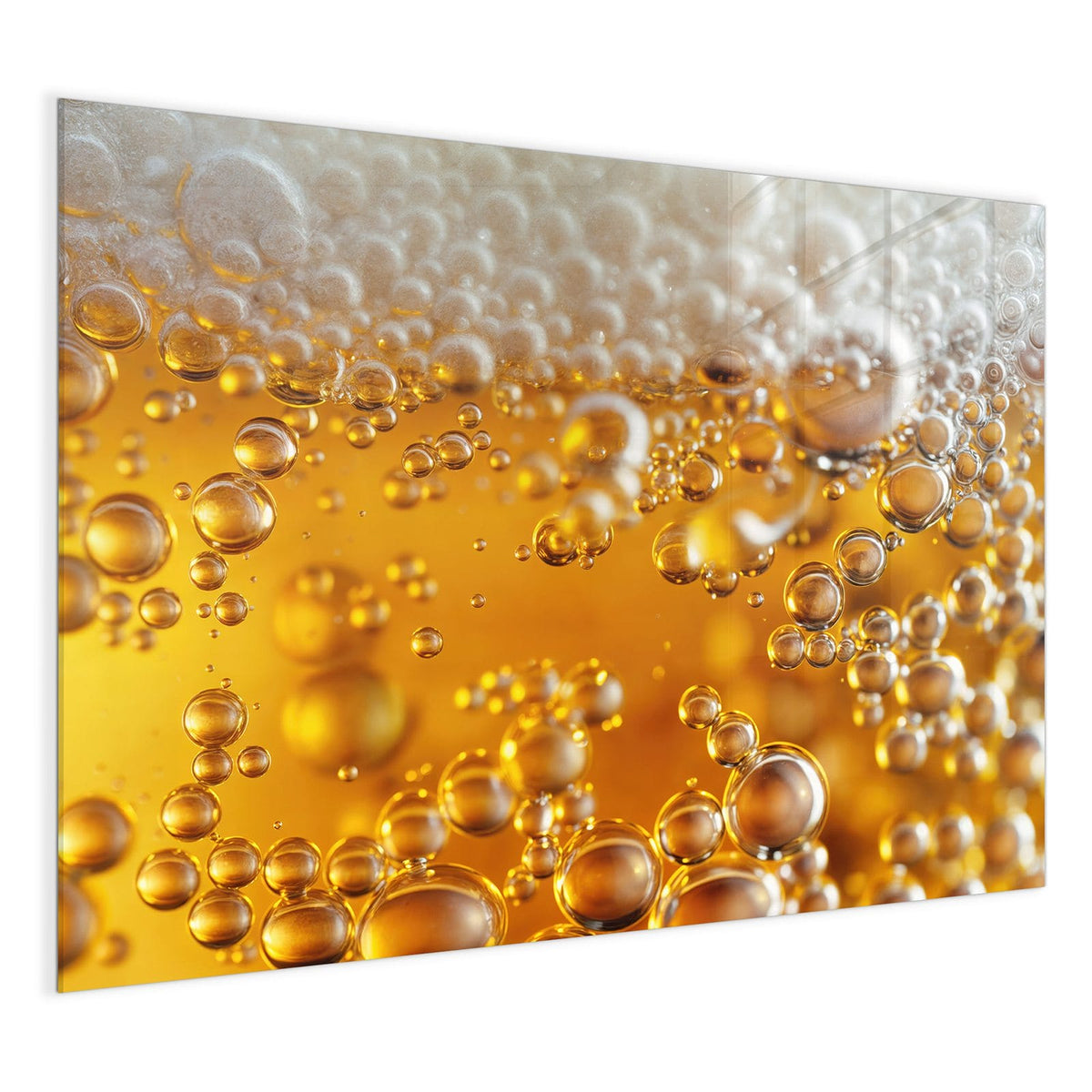 4 mm Glas statt lackiertem Blech – Glas Magnettafel - Goldene Bläschen