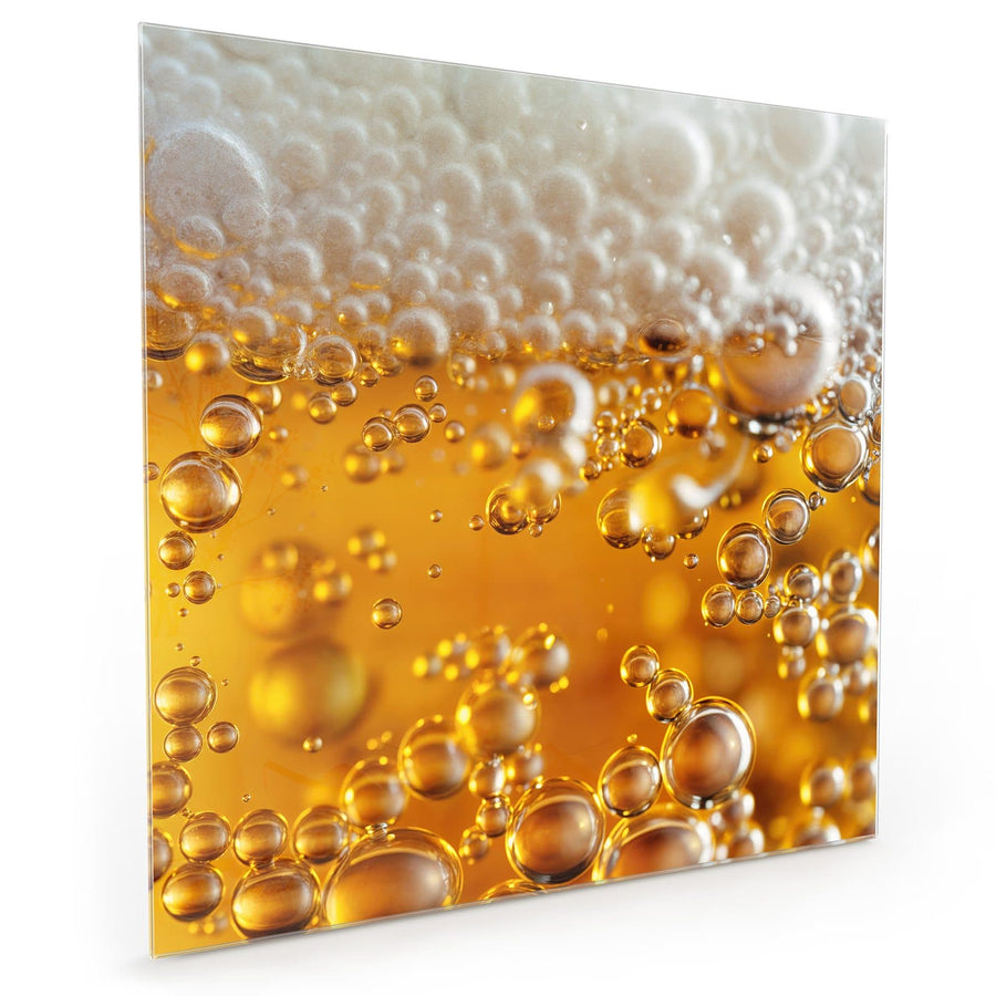 Maße Küchenrückwand Goldene Bläschen aus Glas