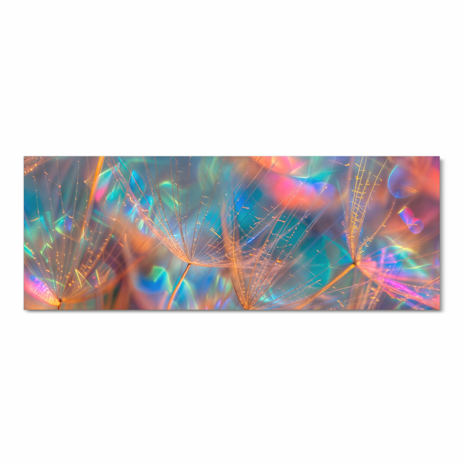 Wasserabweisender Küchenteppich mit Motiv Schimmernde Natur in Frontansicht