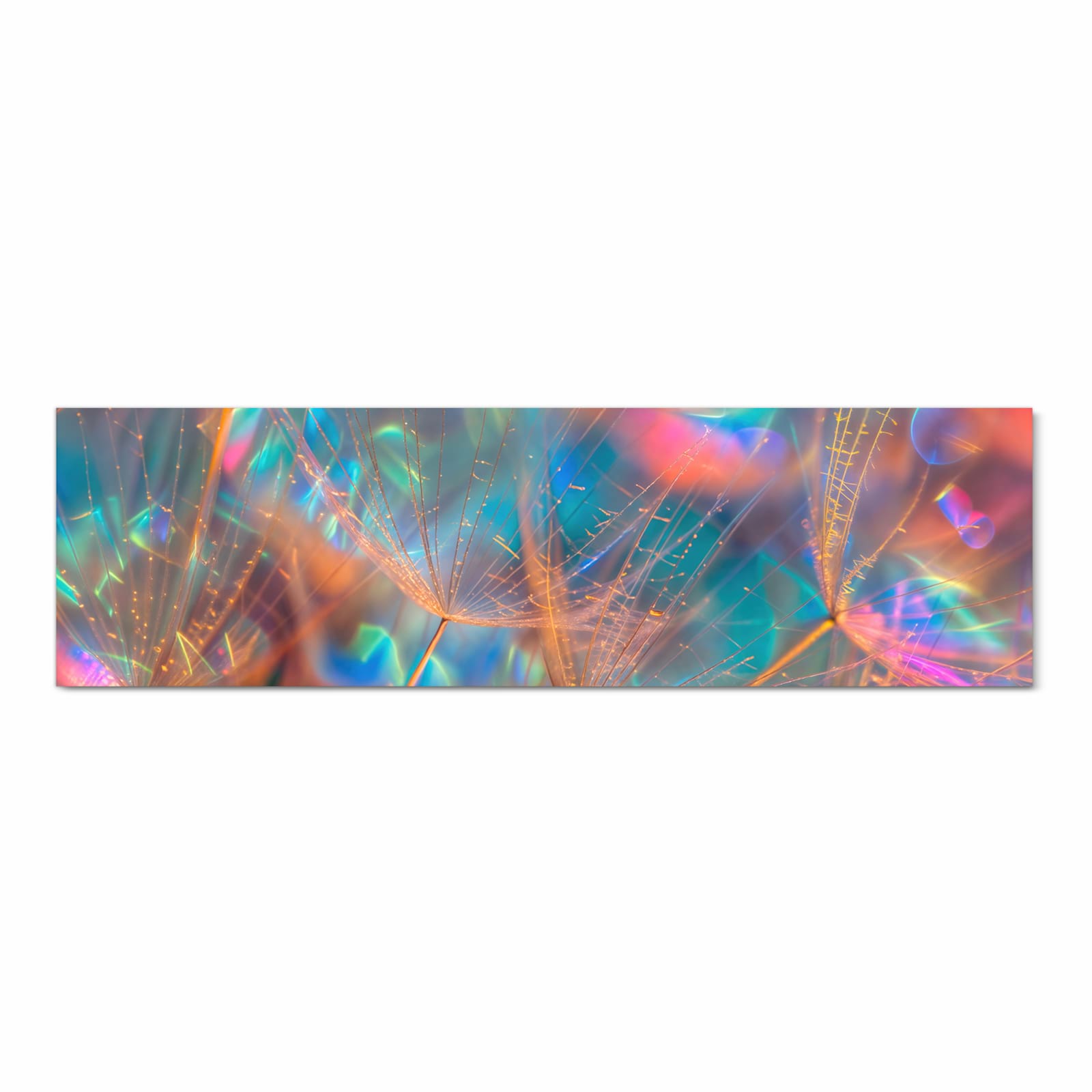 UV-beständiger Küchenteppich mit Motiv Schimmernde Natur in Frontansicht