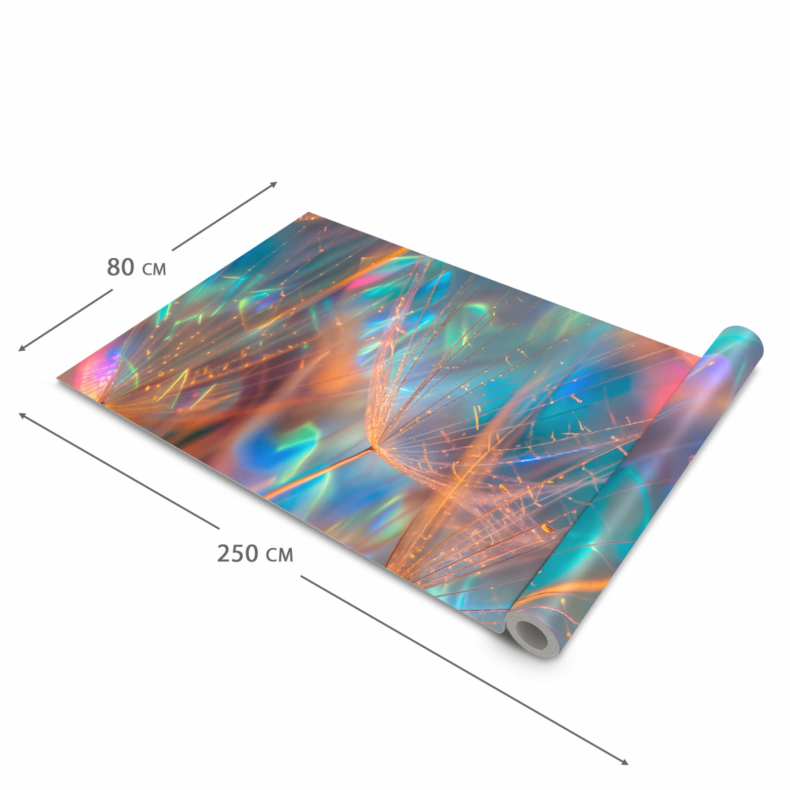 Organisierender Küchenläufer mit Motiv Schimmernde Natur in der Grösse 80x250 cm