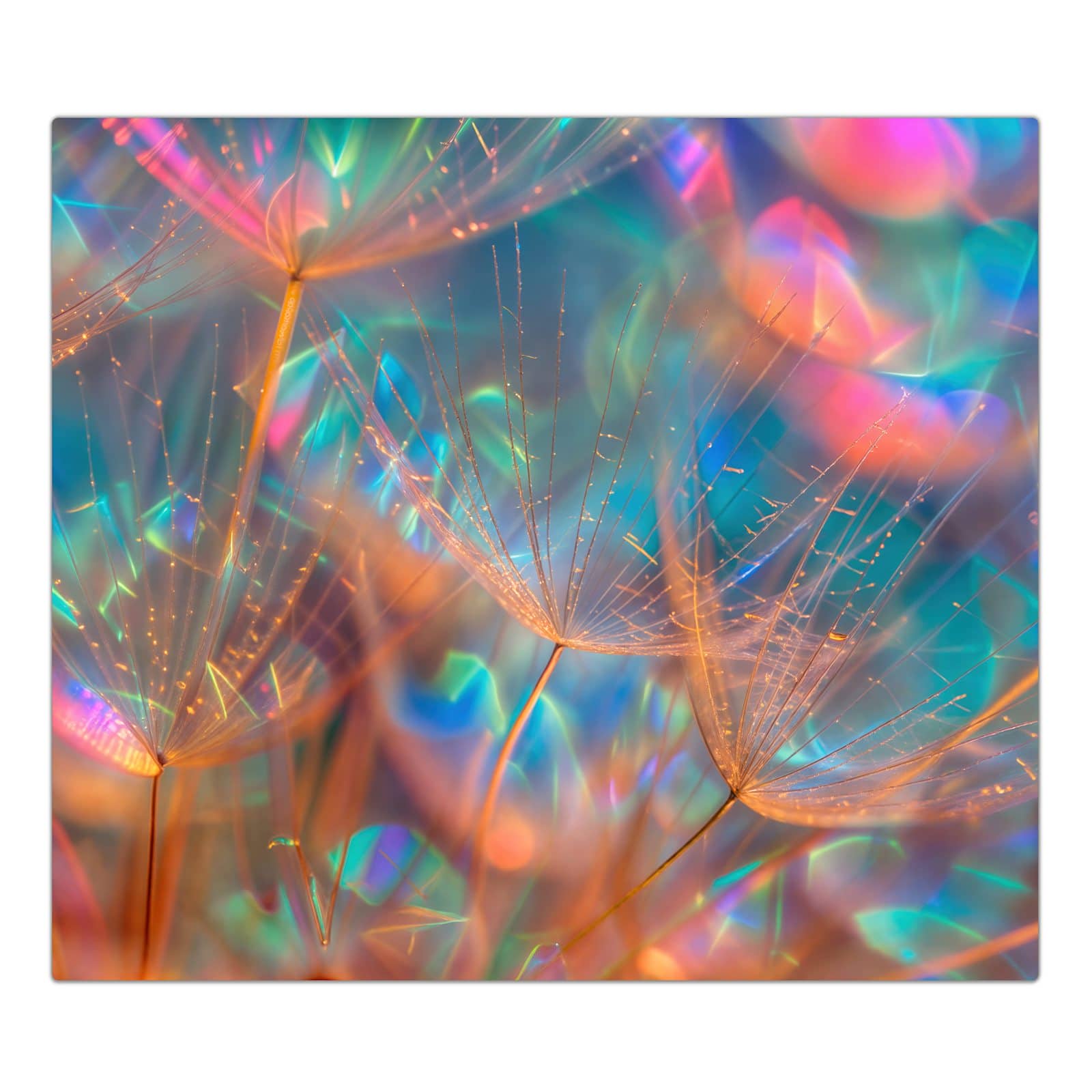 1-teilige Glasplatte für Herd mit Schimmernde Natur-Motiv in der Frontansicht #grösse_1-Teilig (60x52cm)