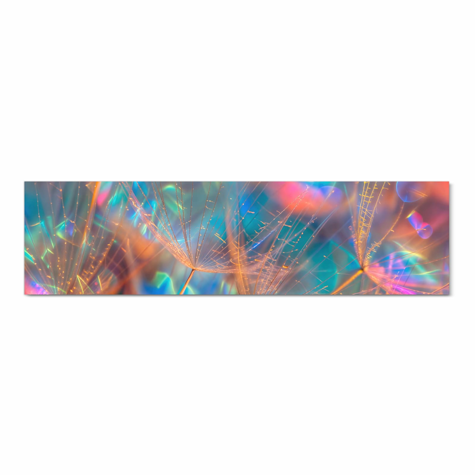 Waschbarer Küchenteppich mit Motiv Schimmernde Natur in Frontansicht für Trittkomfort