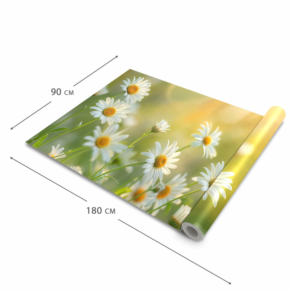 Hygienischer Küchenläufer mit Motiv Blühende Gänseblümchen in der Grösse 60x150 cm