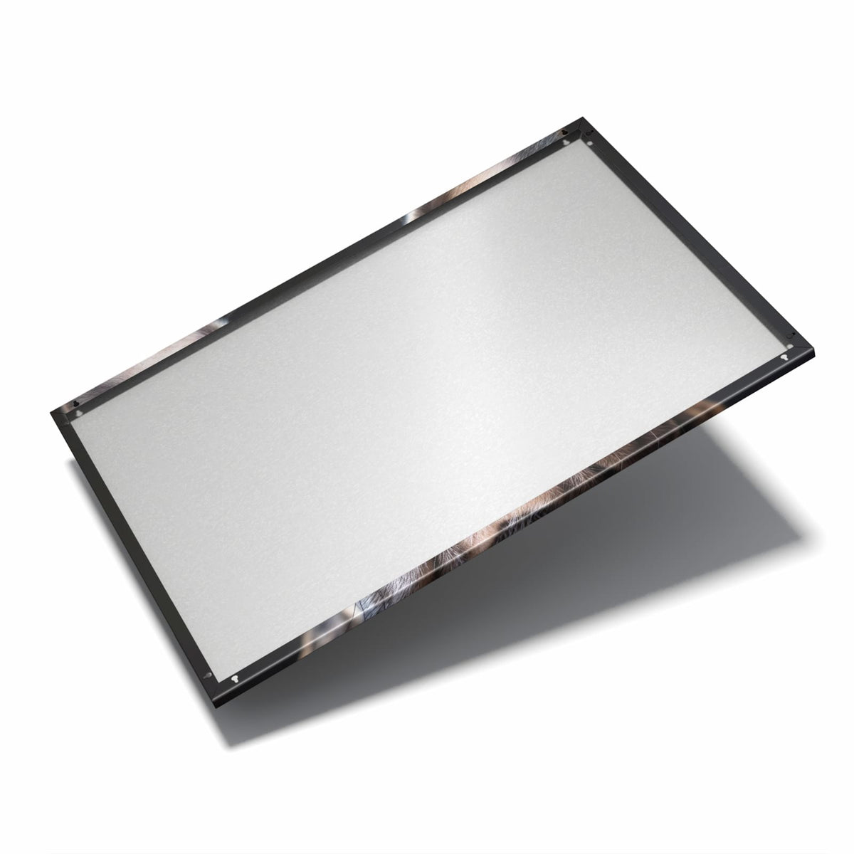 Nur 7 mm – liegt eng an der Wand – Metall Magnettafel - Hundeporträt