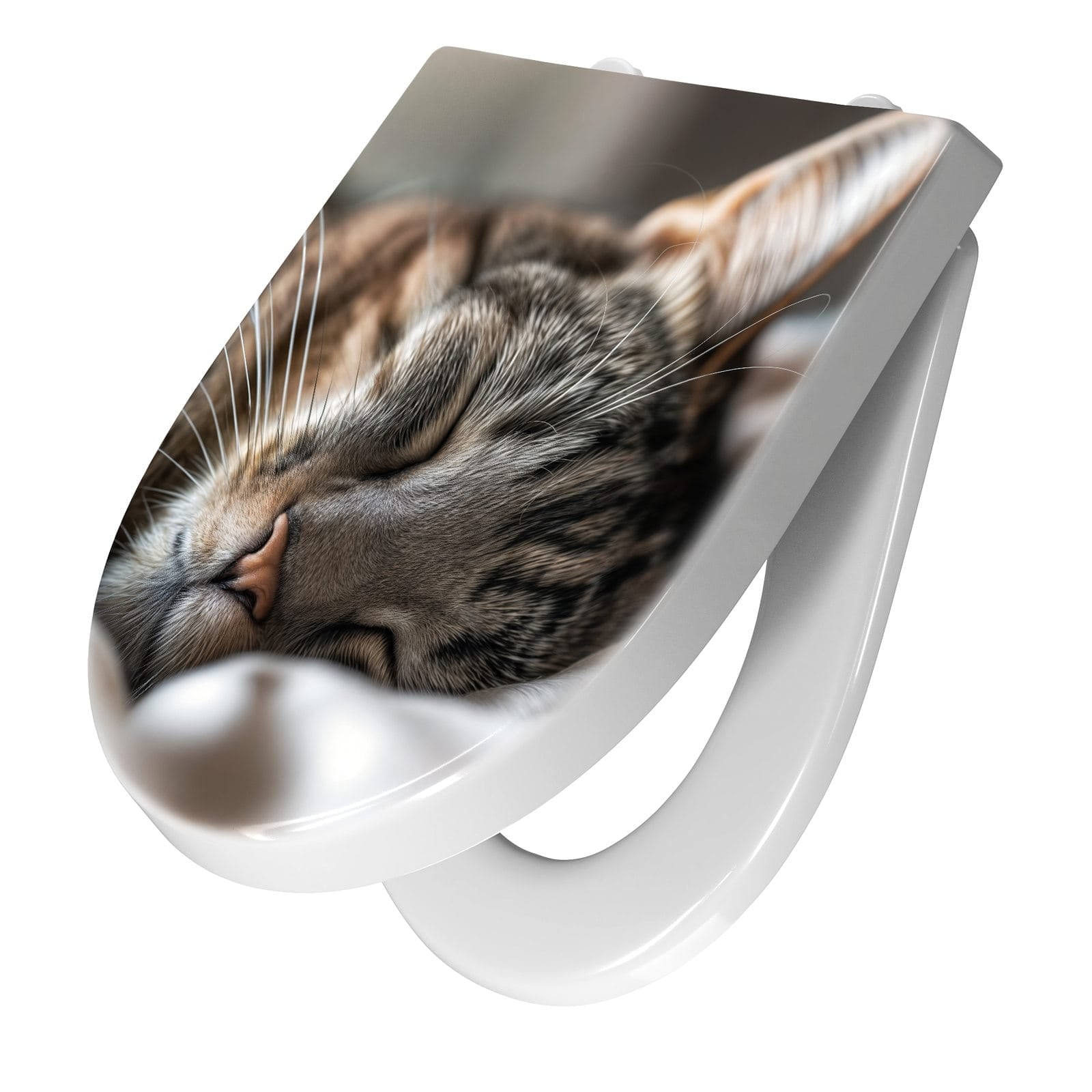 WC-Sitz mit Absenkautomatik Katze von Schlafende