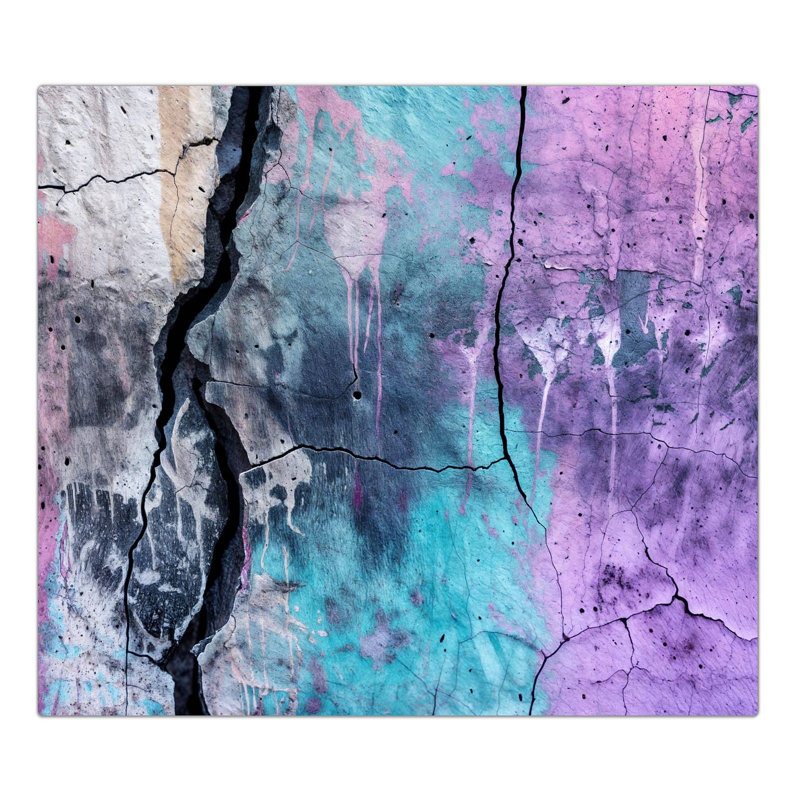1-teilige Herdabdeckplatten für Ceranfeld mit Graffiti Wand Kunst-Motiv in der Frontansicht #grösse_1-Teilig (60x52cm)