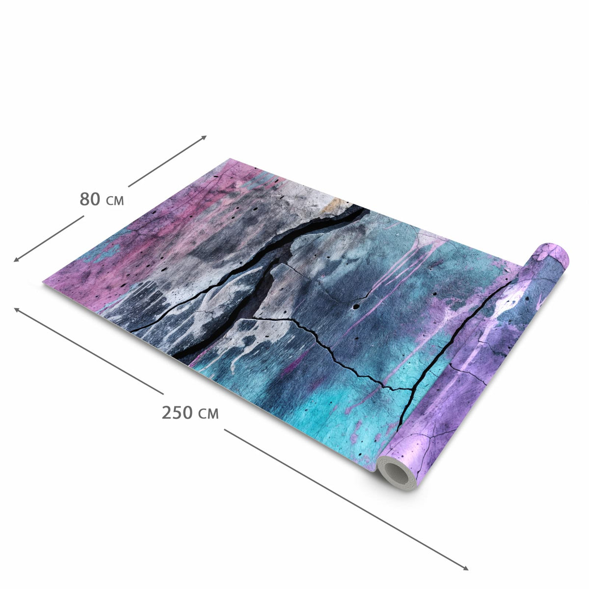 Organisierender Küchenläufer mit Motiv Graffiti Wand Kunst in der Grösse 80x250 cm