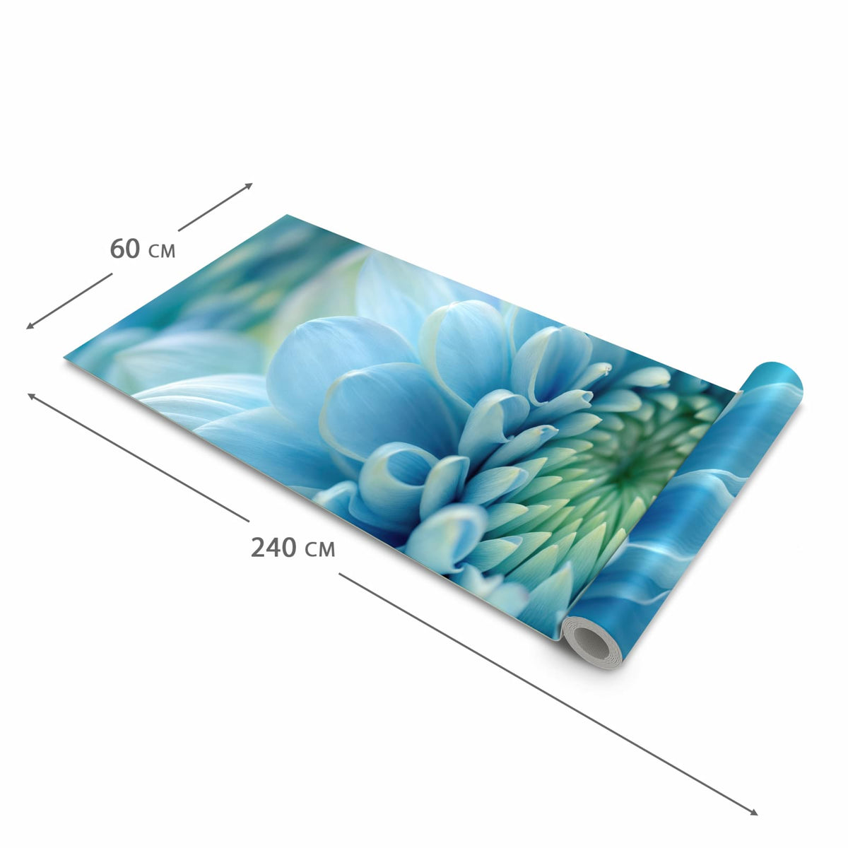 Wasserabweisender Küchenläufer mit Motiv Sanfte Blütenzauber in der Grösse 80x250 cm
