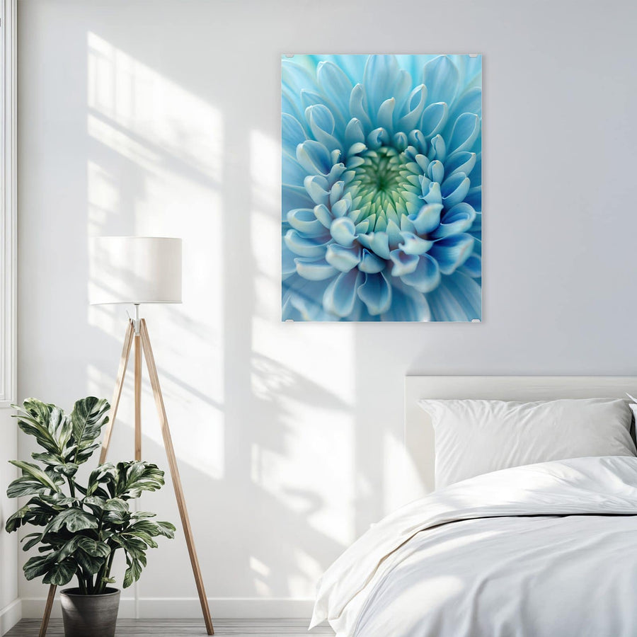 Maße Wandbild - Helle Chrysantheme - Hochformat