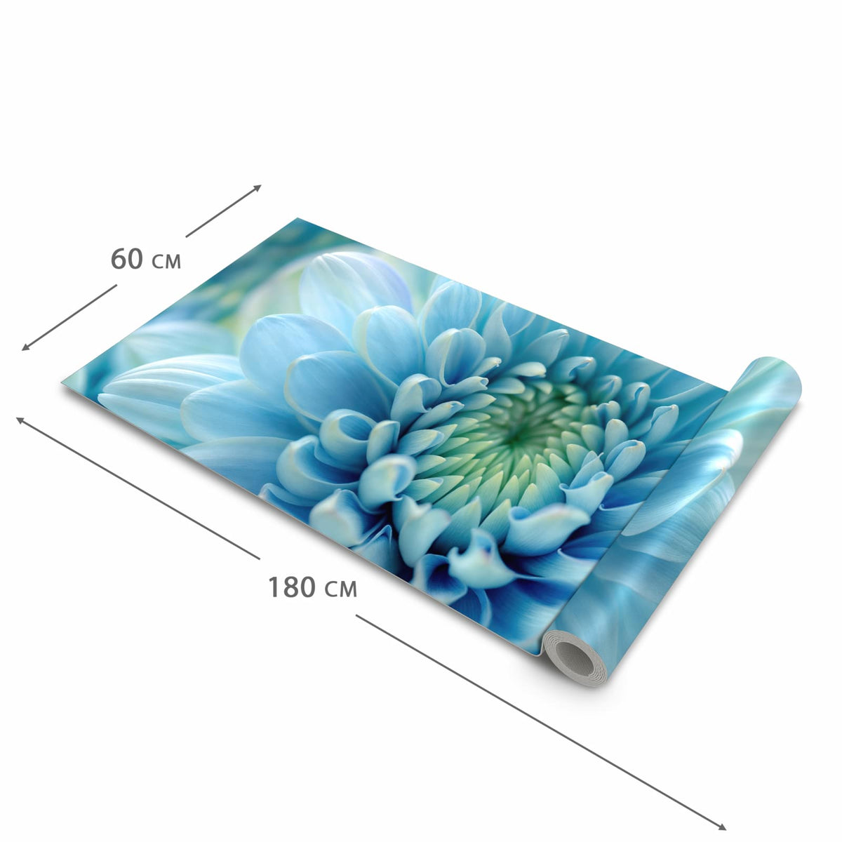 Waschbarer Küchenteppich mit Motiv Sanfte Blütenzauber in der Größe 80x250 cm für Trittkomfort