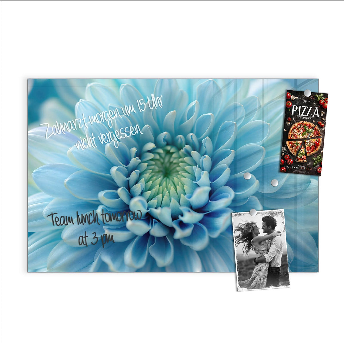 Beschreiben, abwischen, anheften – Magnettafel - Helle Chrysantheme