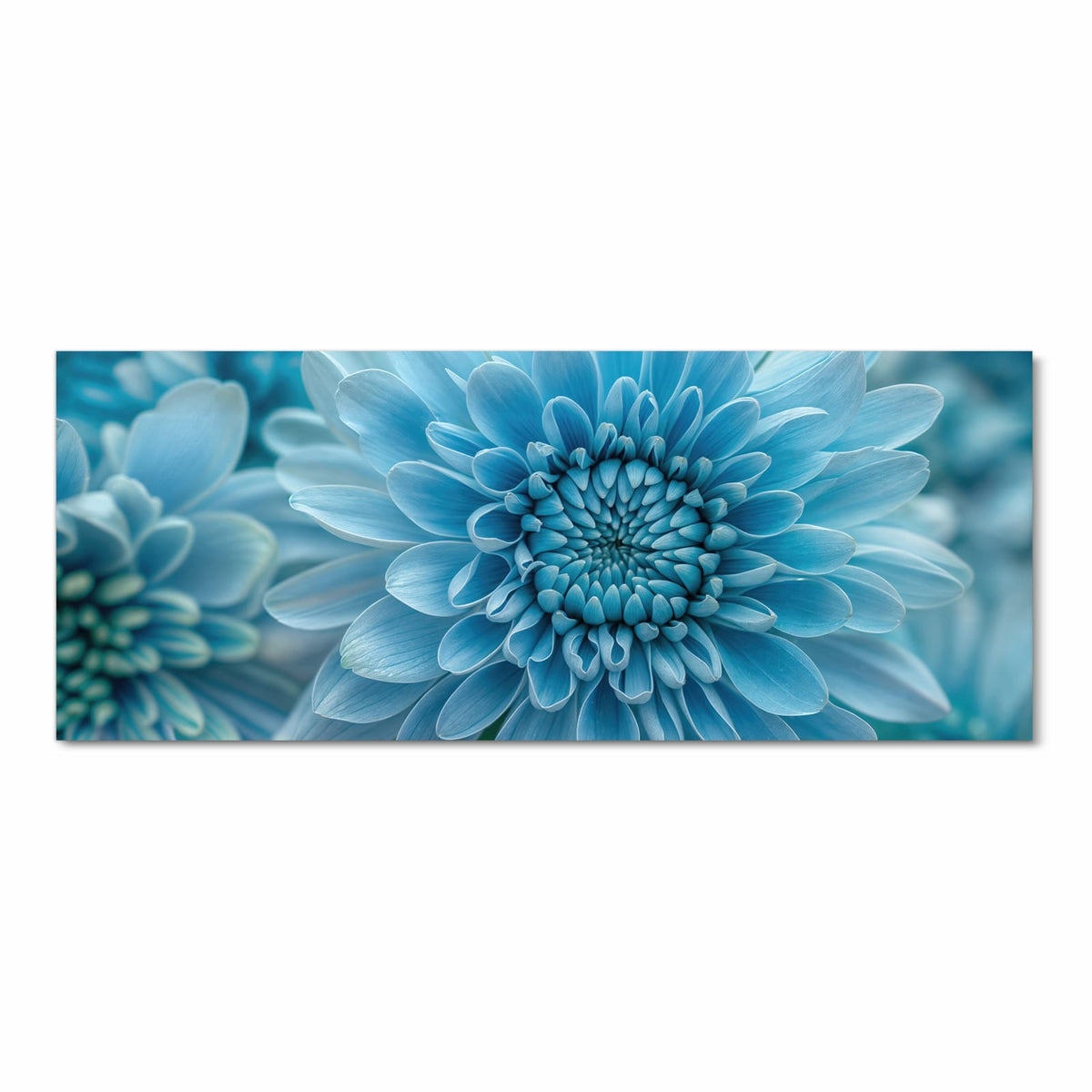 Formstabiler waschbarer Küchenteppich mit Motiv Blume von Blaue in Frontansicht