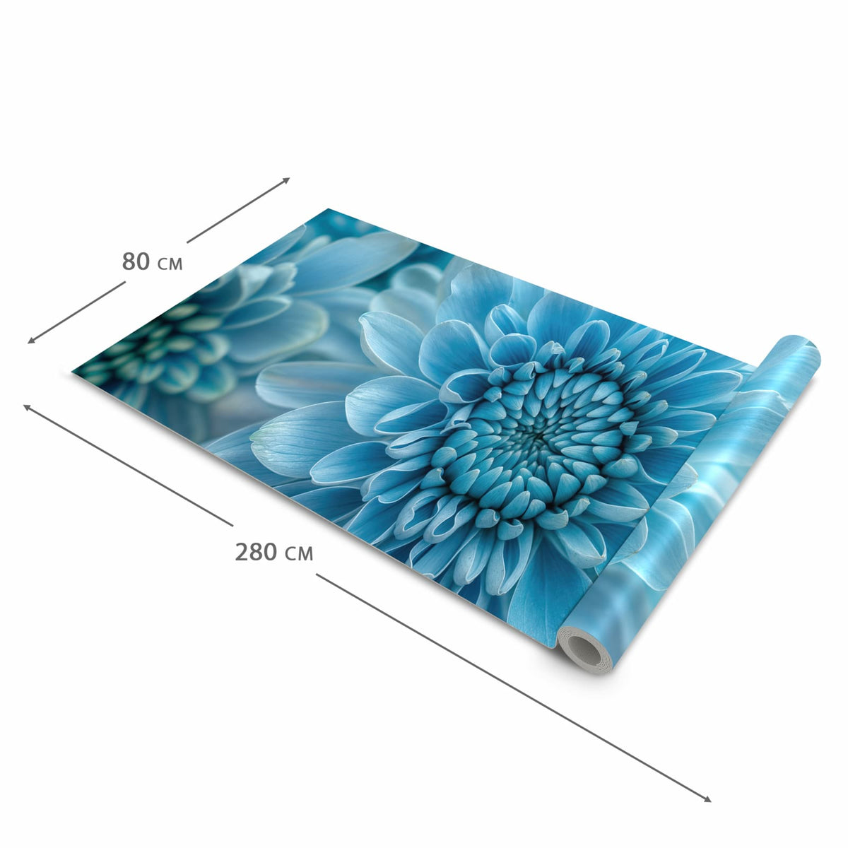 Formstabiler Küchenteppich mit Motiv Blume von Blaue in der Grösse 80x250 cm