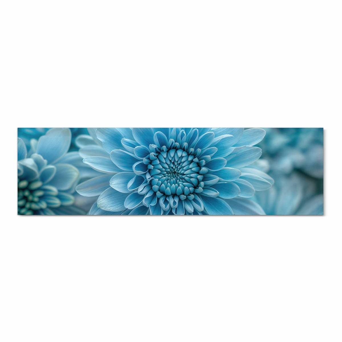 Wasserabweisender rutschfester Küchenteppich mit Motiv Blume von Blaue in Frontansicht