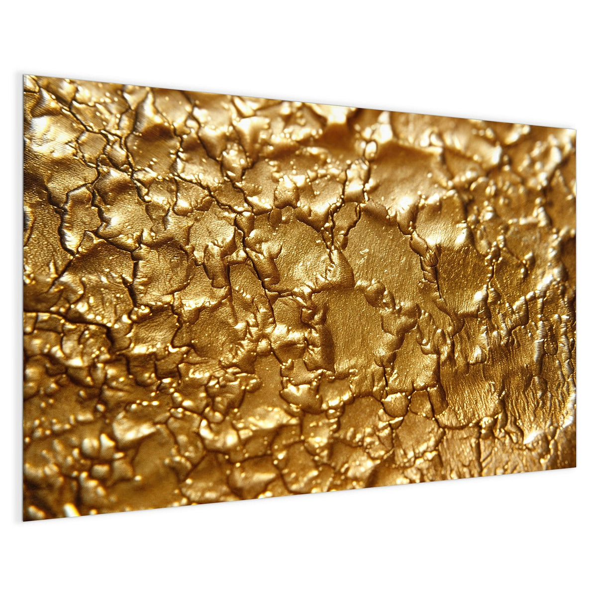 4 mm Glas statt lackiertem Blech – Magnettafel - Rissiges Gold
