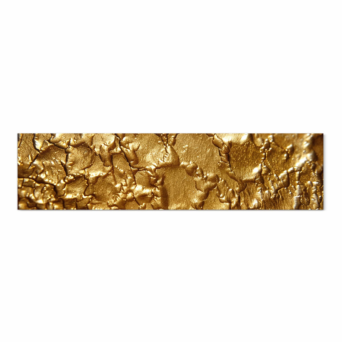 Bodenschonender abwaschbarer Küchenteppich mit Motiv Goldene Struktur in Frontansicht