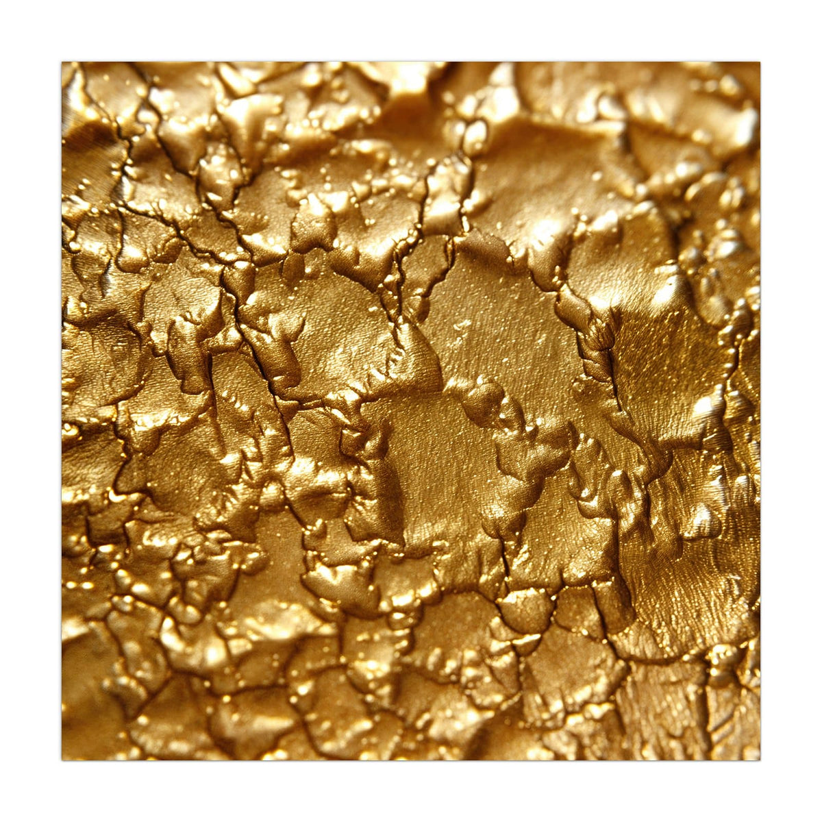 Küchenrückwand aus Glas Rissiges Gold im quadratischen Format, Motiv bildfüllend von vorn