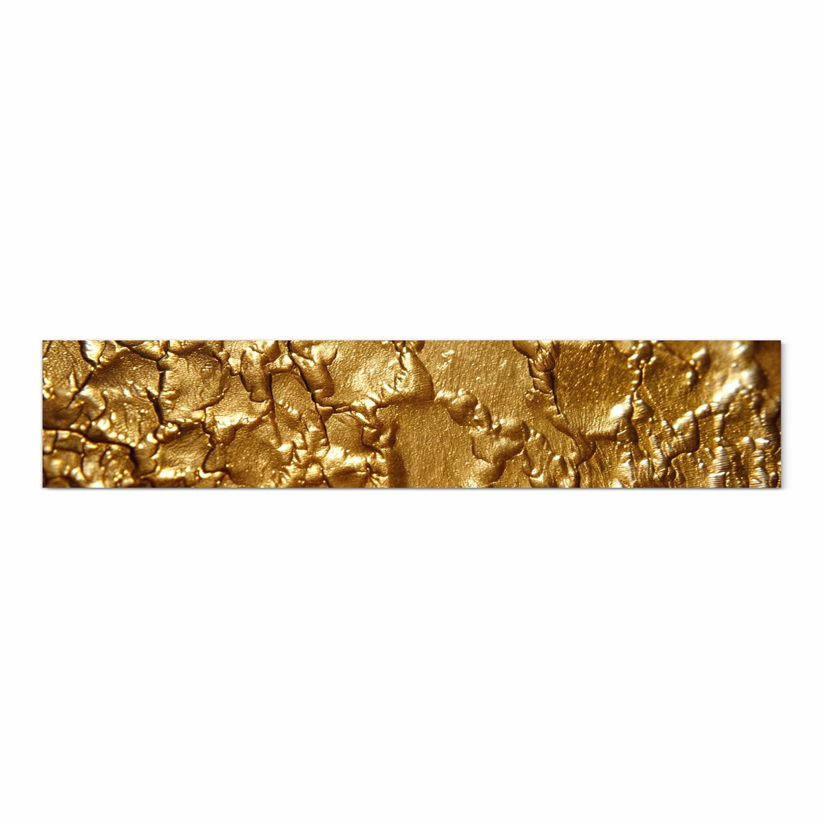 Formstabiler Küchenteppich mit Motiv Goldene Struktur in Frontansicht