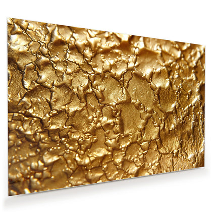 Wandbild mit dem Motiv Rissiges Gold